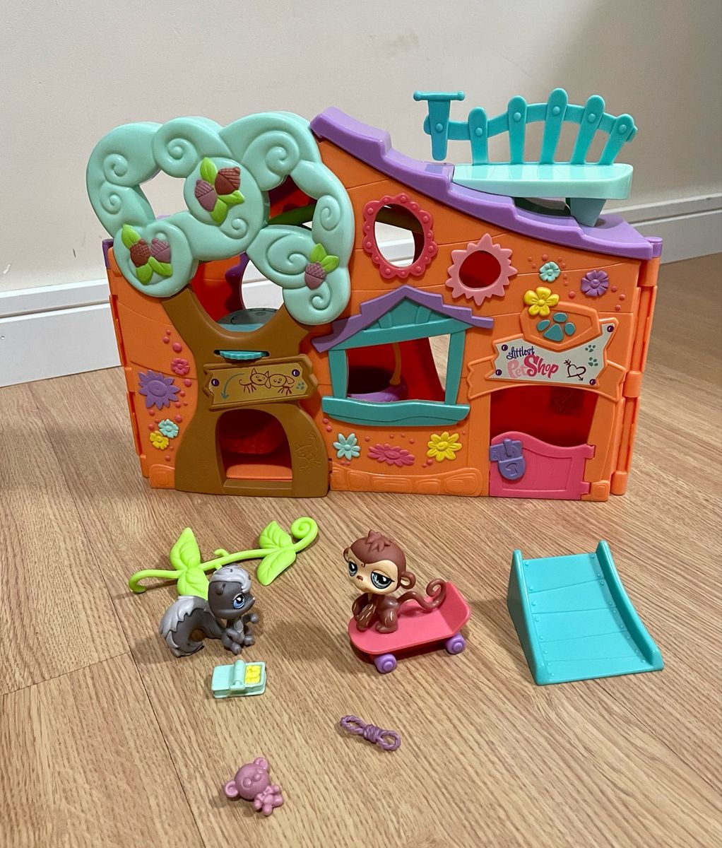 Littlest Pet Shop Clubhouse Casinha Na Árvore Brinquedo Hasbro
