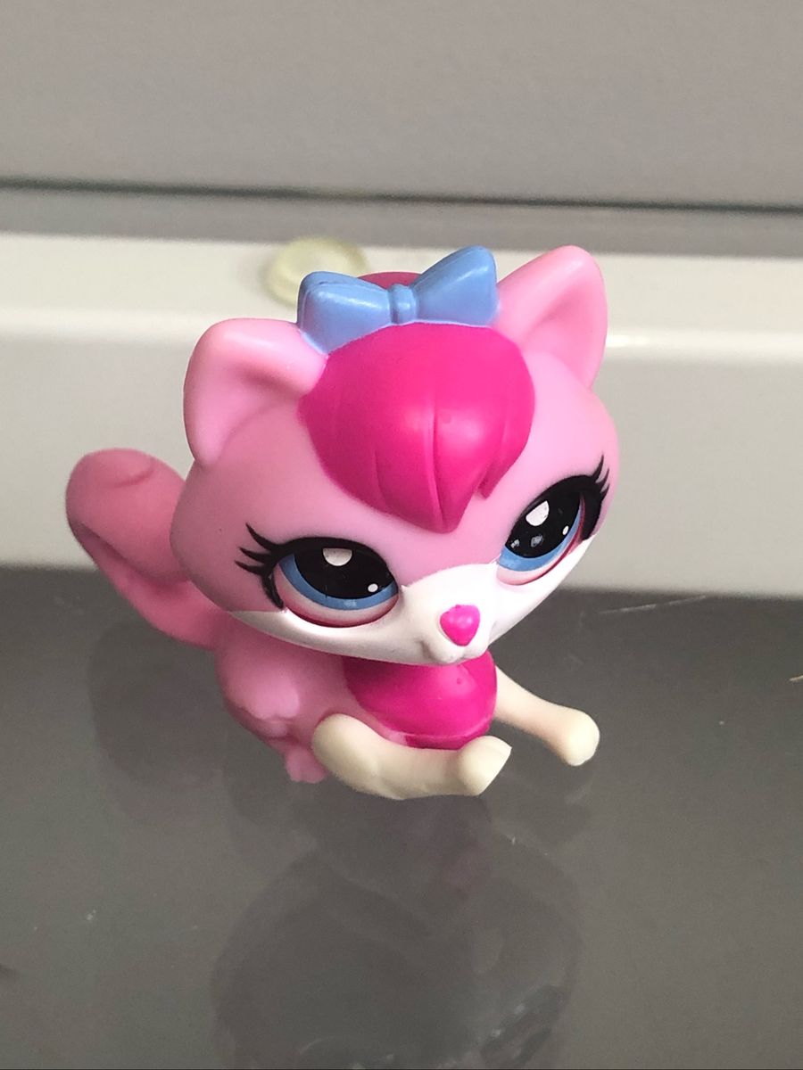 Littlest Pet Shop Gata Rosa | Brinquedo Hasbro Usado 41242148 | enjoei