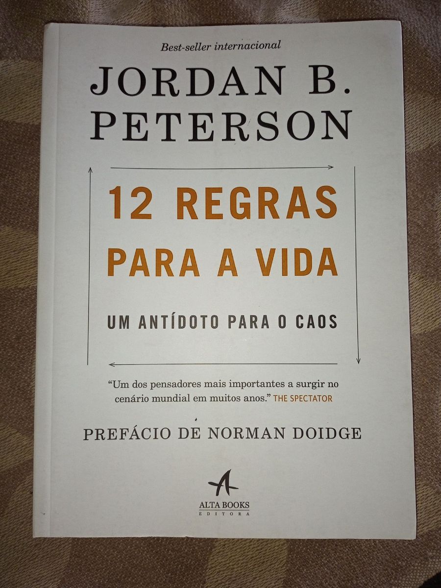 Livro 12 regras para vida de jordan b peterson livro alta books usado
