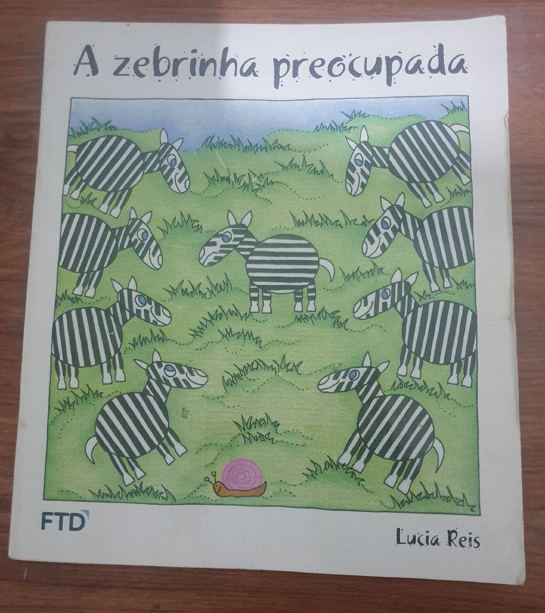 Livro A Zebrinha Preocupada | Livro Ftd Usado 56897717 | Enjoei