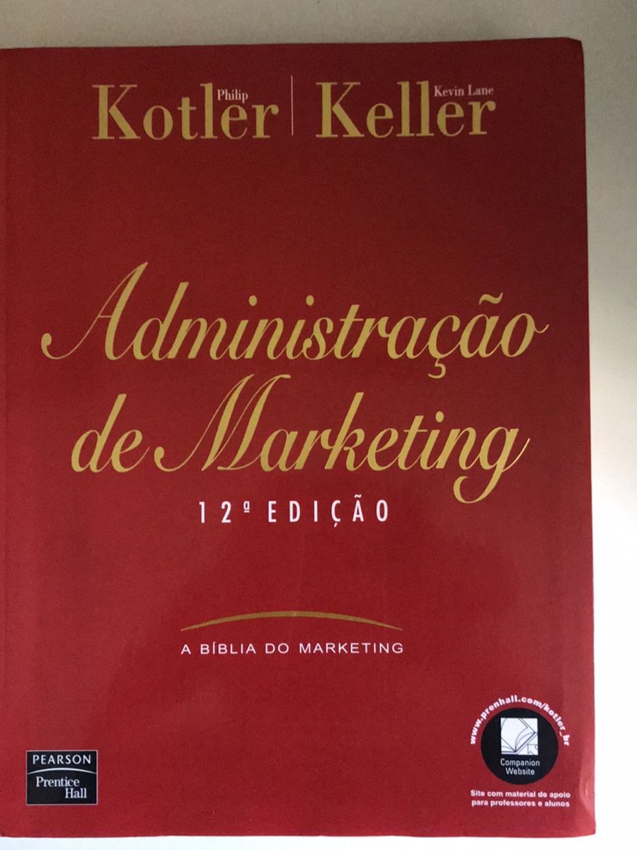 Livro Administração de Marketing de Philip Kotler e Kevin Lane Keller