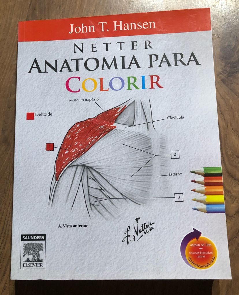 Livro Anatomia Para Colorir | Livro Elsevier Usado 43161142 | Enjoei