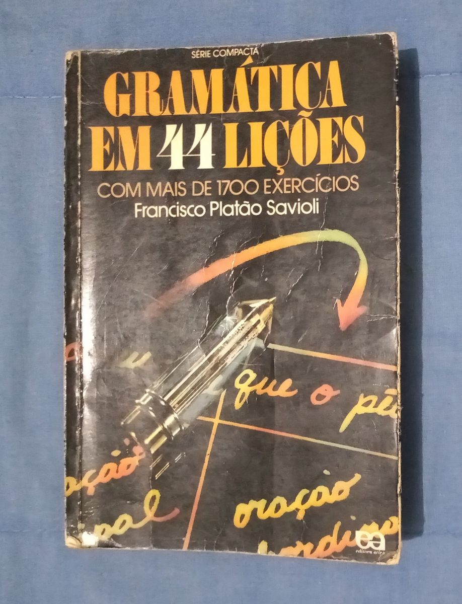 Livro Antigo Gramática em 44 Lições | Livro Usado 128440848 | enjoei