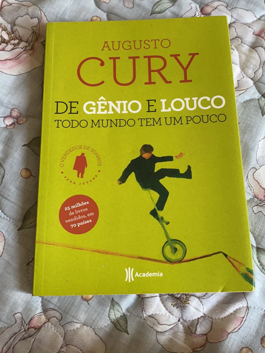 Livro Augusto Cury - de Gênio e Louco Todo Mundo Tem Um Pouco | Livro ...
