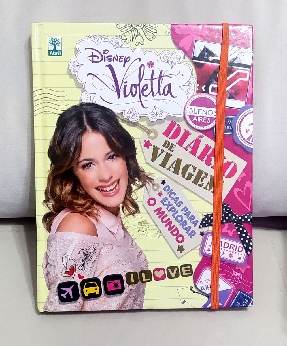 Livro Capa Dura Disney diário de Viagem da Violetta Livro Livro Usado enjoei