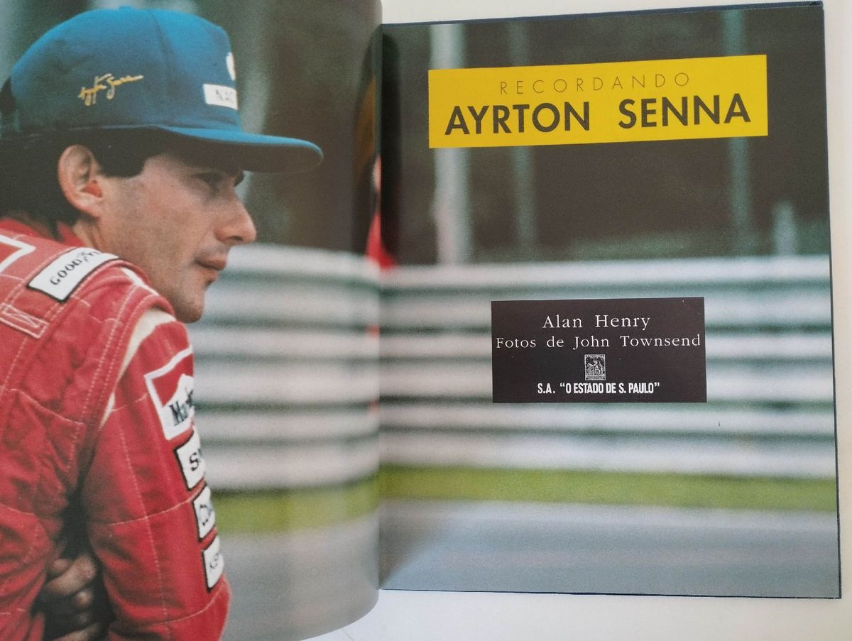 Livro Capa Dura Recordando Ayrton Senna | Livro Ayrton Senna Usado