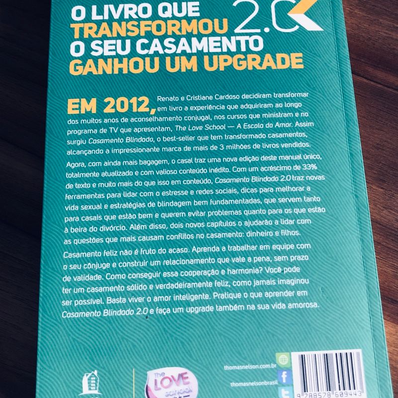 Livro Casamento Blindado 2.0 - Renato E Cristiane Cardoso