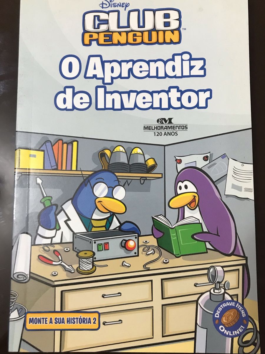 Livro Club Penguin O Aprendiz de Inventor | Livro Club Penguin Usado ...