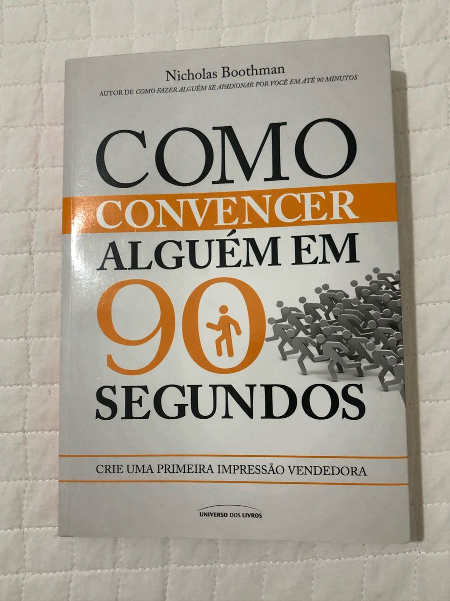 Livro Como Convencer Alguém Em 90 Segundos Livro Usado 48724160 Enjoei 