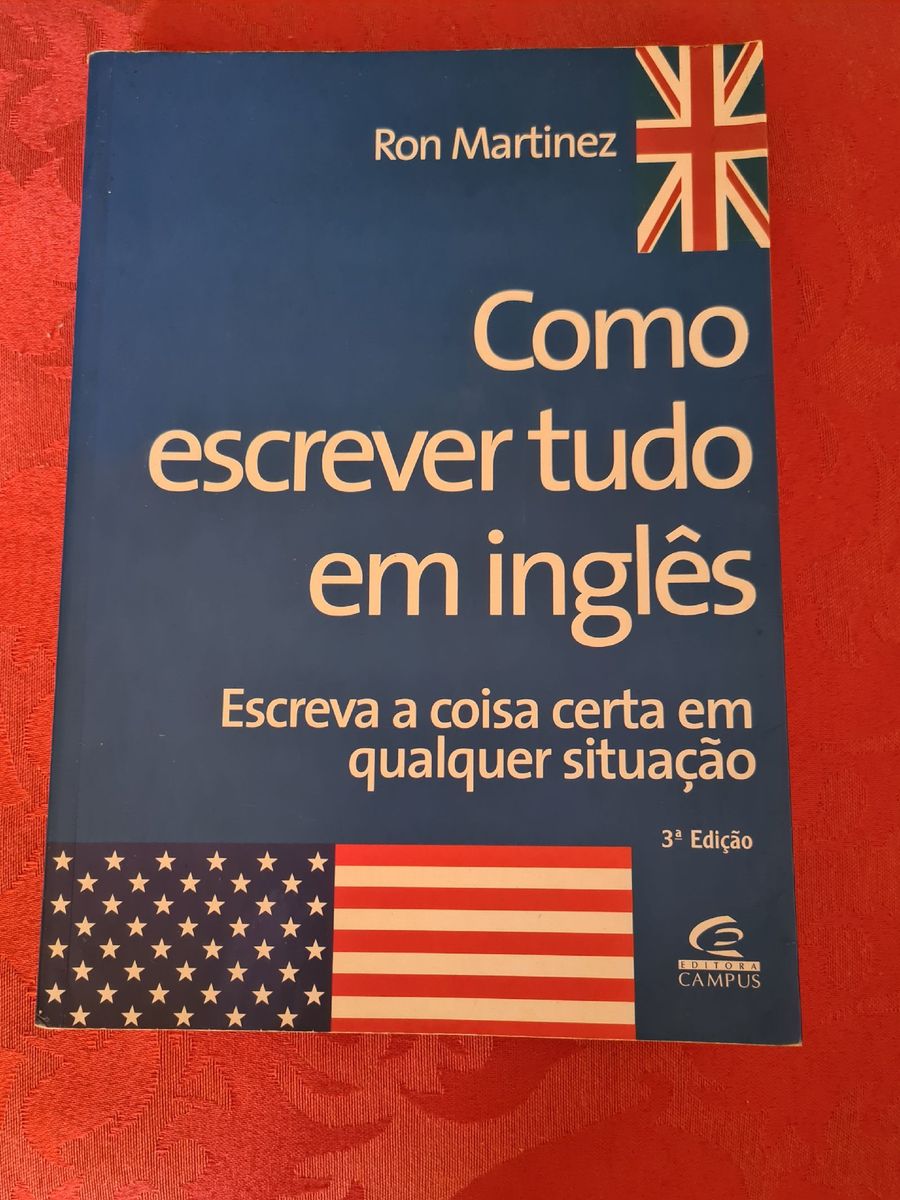 Livro Como Escrever Tudo em Inglês | Livro Editora Campus Usado ...