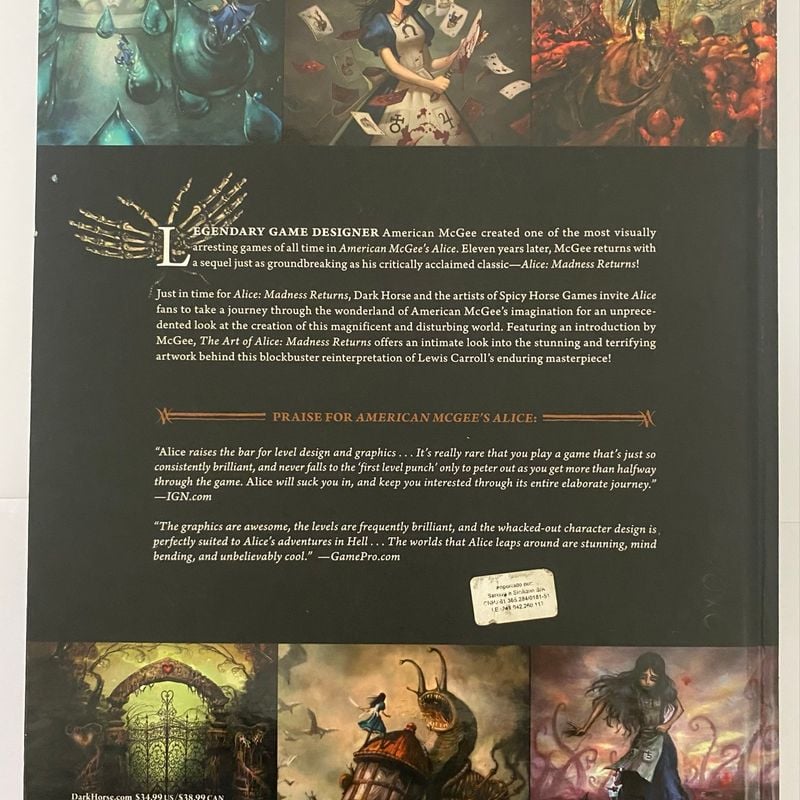 Livro de Alice Madness Returns | Dark Horse Book Usado 117745166
