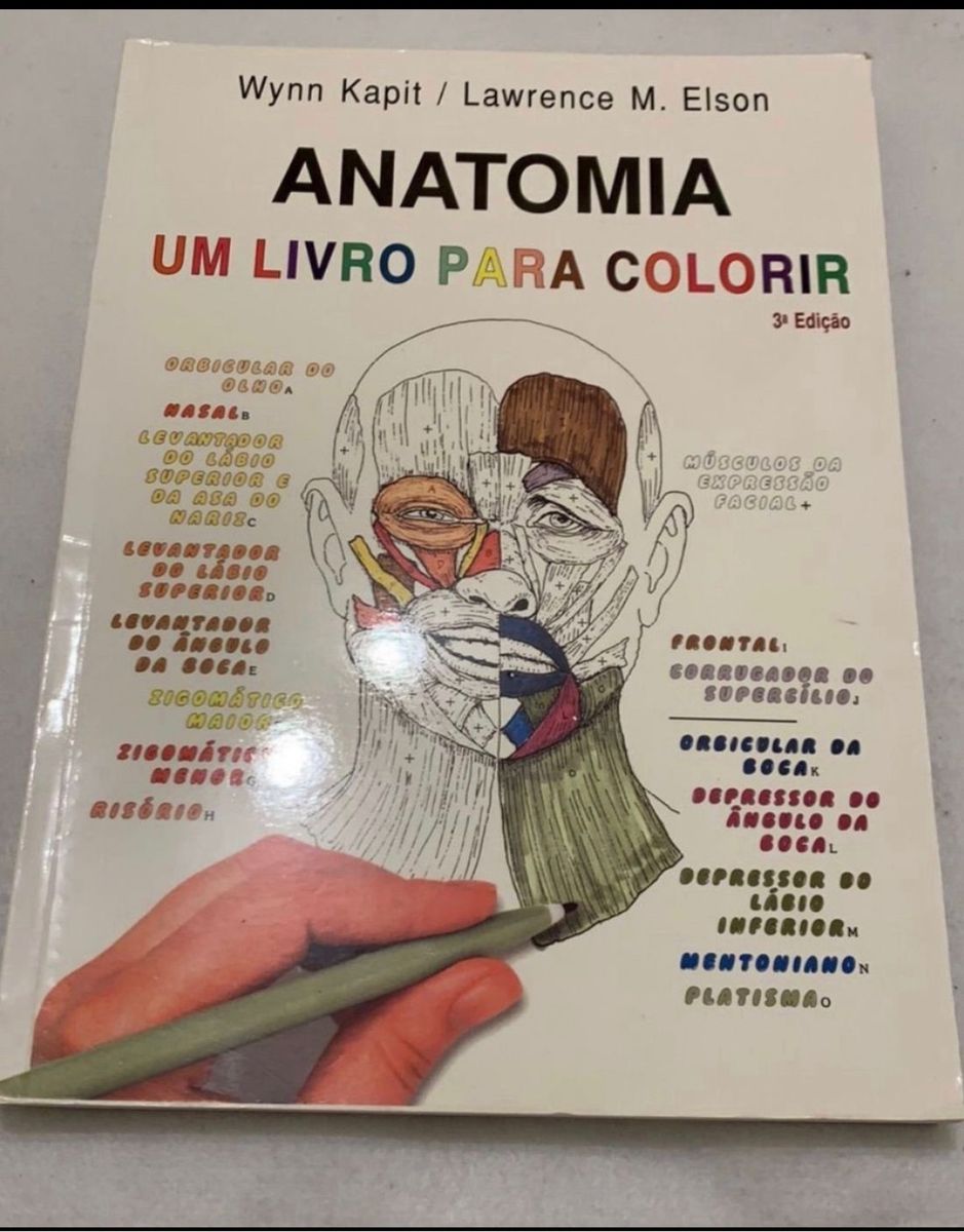 Livro De Anatomia Para Colorir | Livro Editora Roca Nunca Usado ...