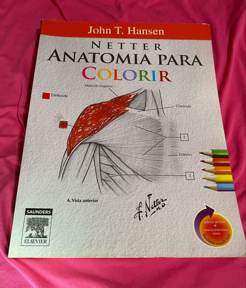 Livro De Anatomia Para Colorir | Livro Elsevier Usado 80578697 | Enjoei