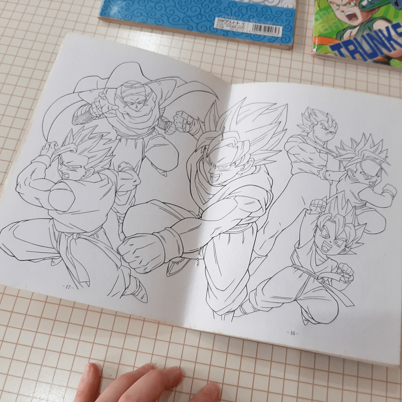 Livro para colorir Dragon Ball Z png