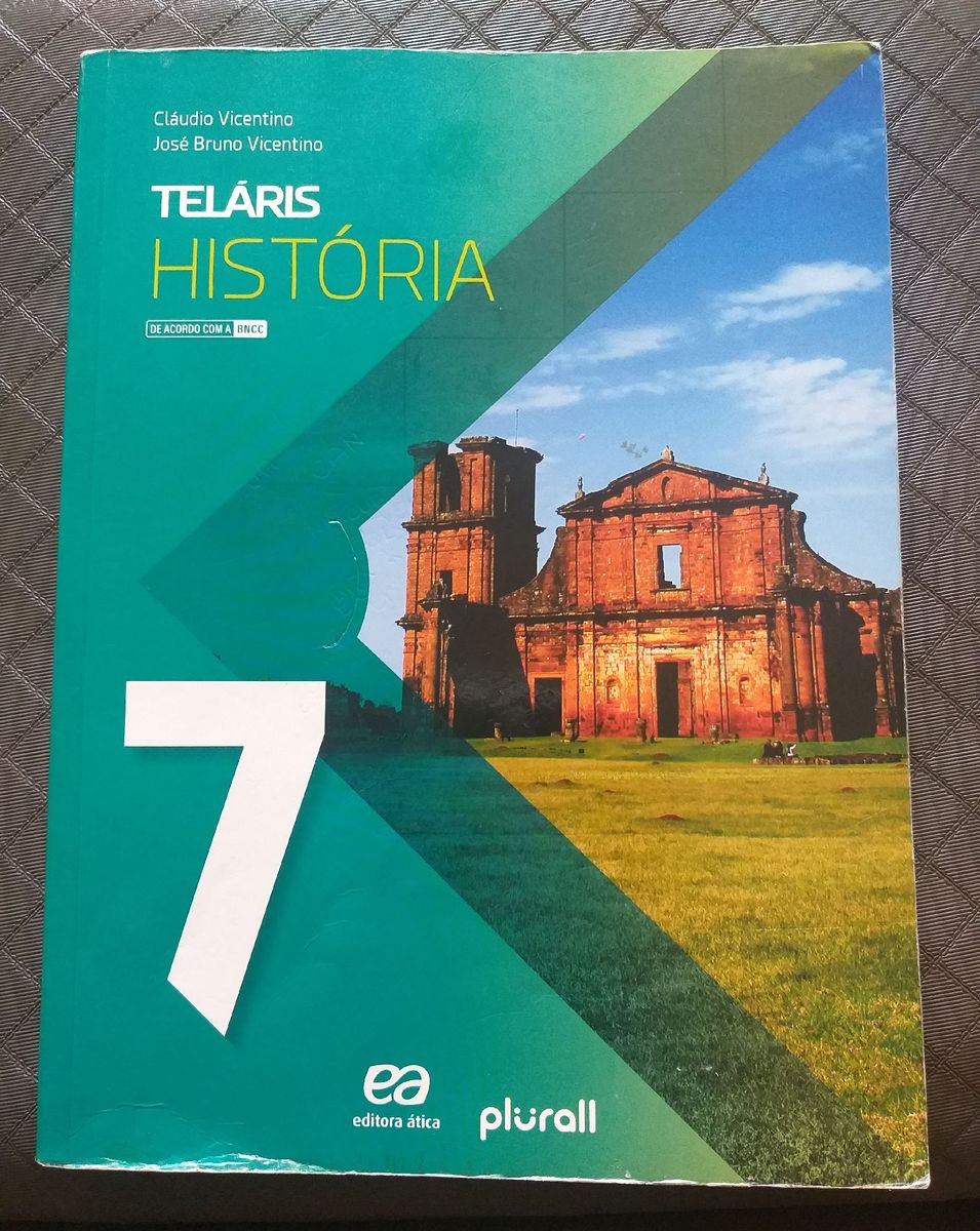 Livro De História Telaris 7 Didático 7 Ano Editora Atica Livro