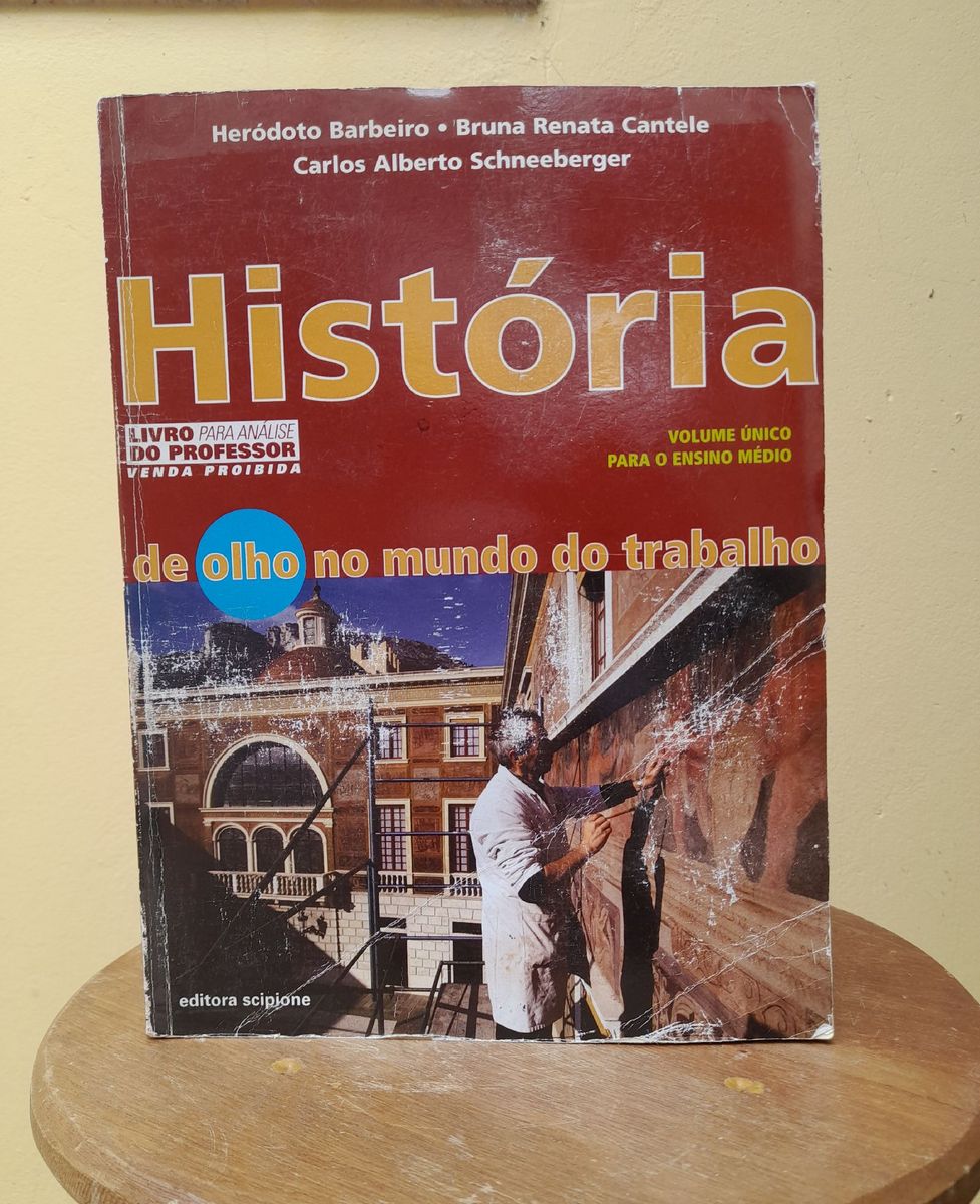 Livro de História vol Único Ensino Médio Livro Editora Scipione Usado enjoei