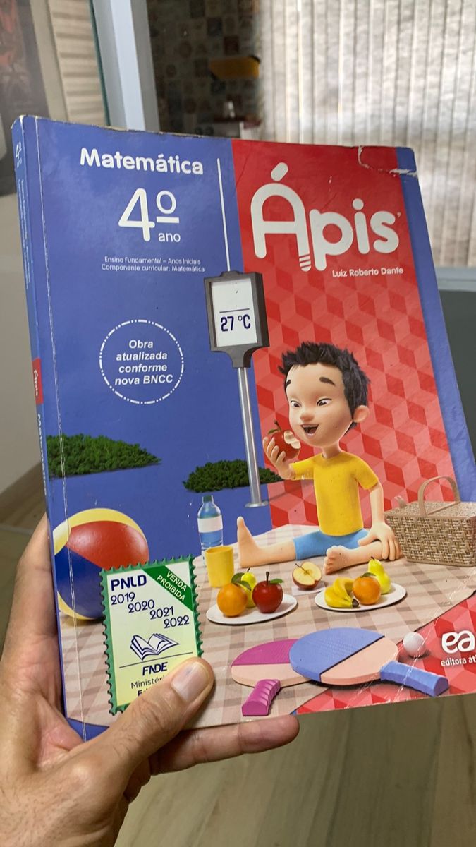 Livro de Matemática 4° Ano Coleção Ápis da Editora Ática de Luiz ...