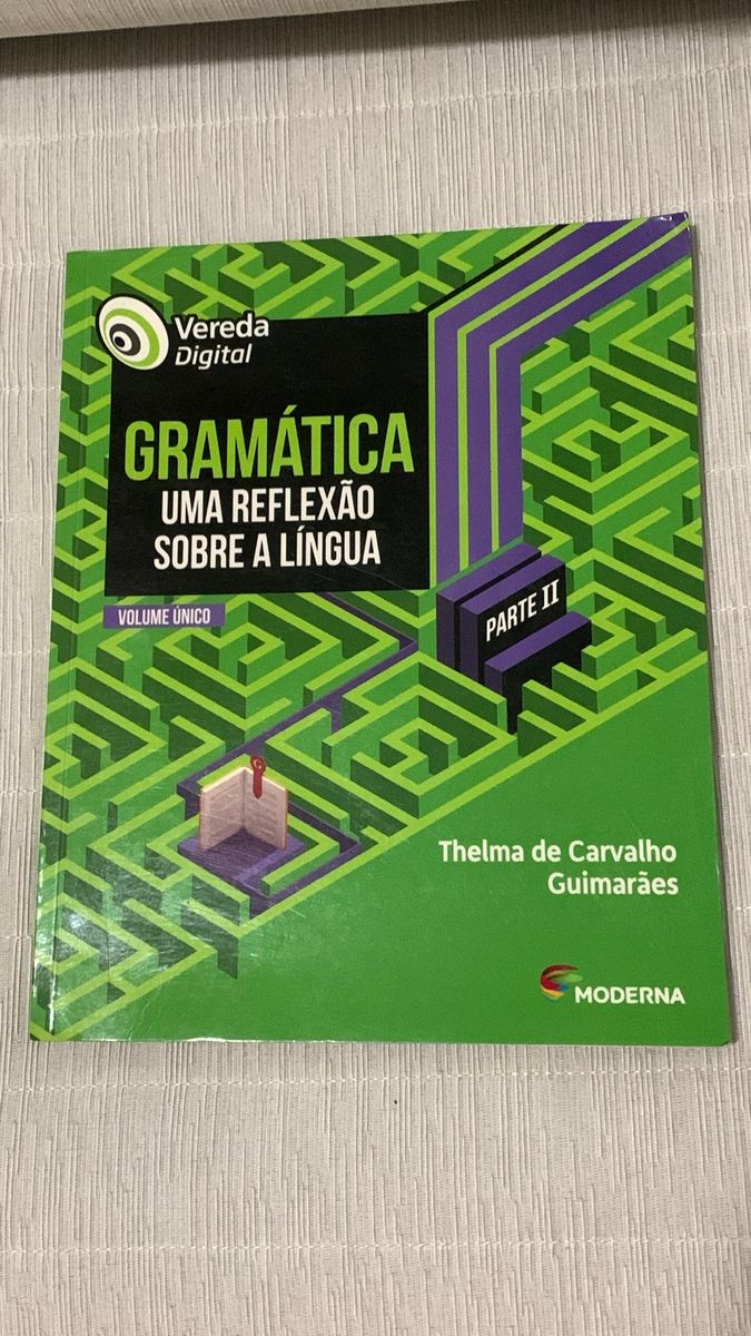 Livro Didático de Gramática Parte Ii Volume Único Vereda Digital ...