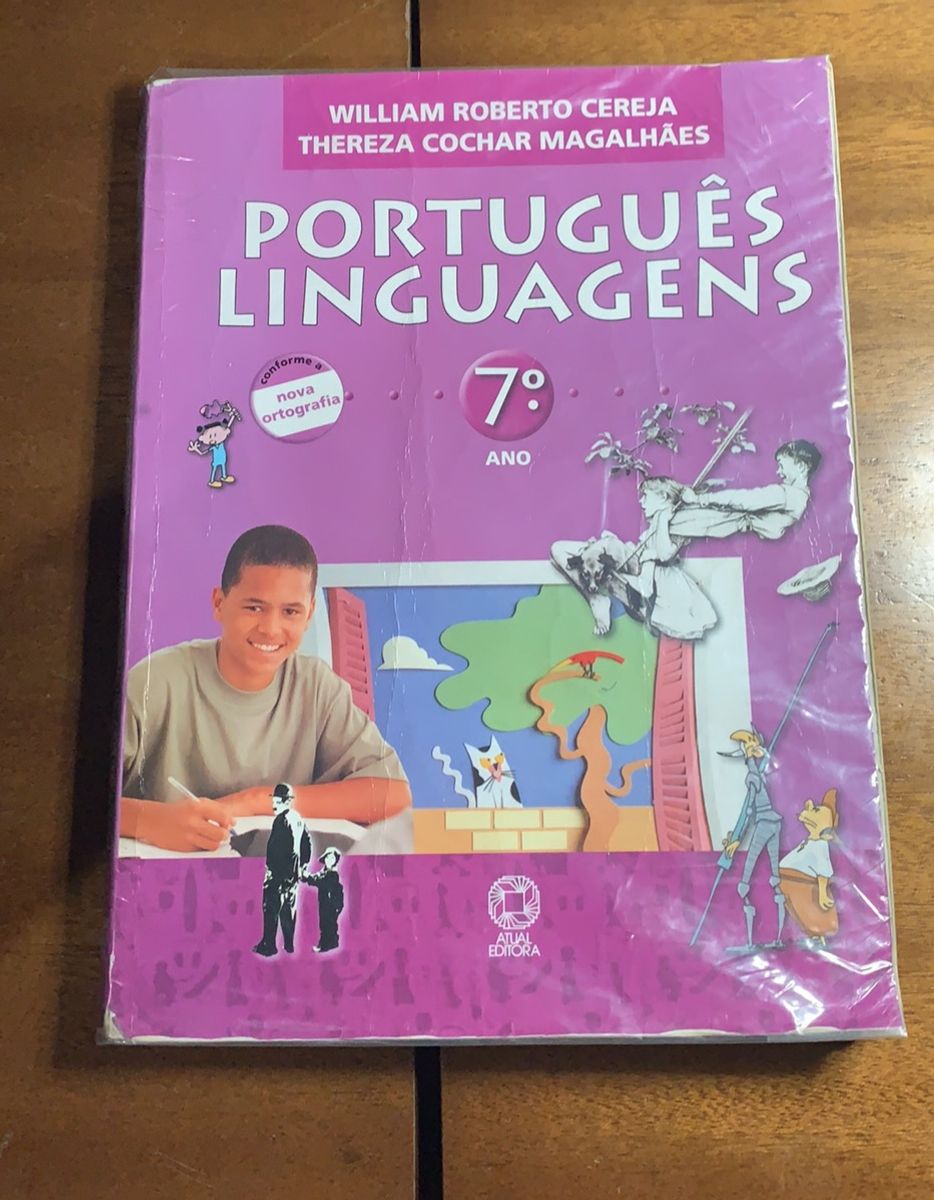 Livro Didático de Português 7º Ano | Item de Papelaria Atual Editora ...