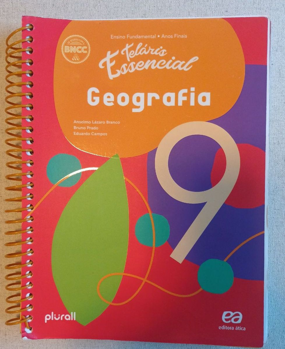 Livro Didático Teláris Essencial Geografia 9 Ano, Ótimo Estado | Livro ...