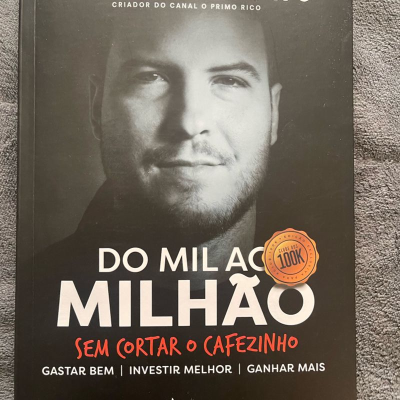 Livro Do Mil AO Milhão Thiago Nigro Campeão 2019 Finanças Pessoais Book  Novo for sale online