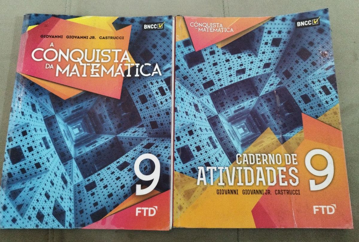 Livro E Caderno De Atividades A Conquista Da Matemática 9° Ano Livro