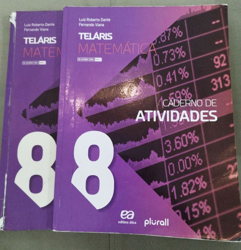 Livro e Caderno de Atividades Telaris Matemática 8° | Livro Editora ...
