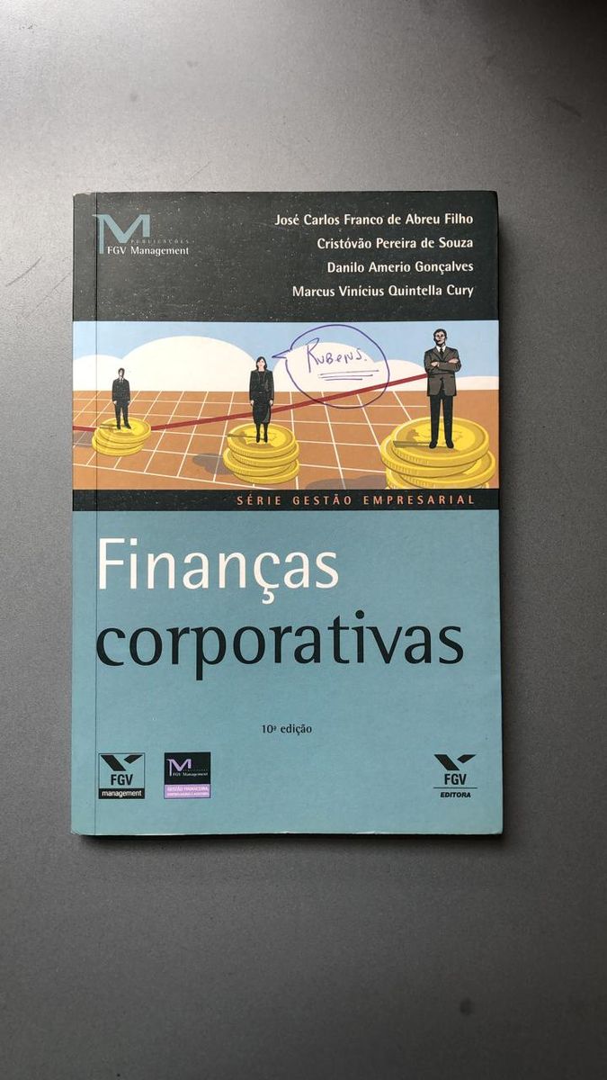 Livro   Finanças Corporativas 10a Edição | Livro Editora Fgv Usado