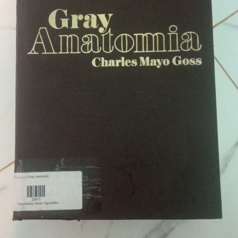 Livro Gray Anatomia | Item de Papelaria Charles Mayo Goss Usado