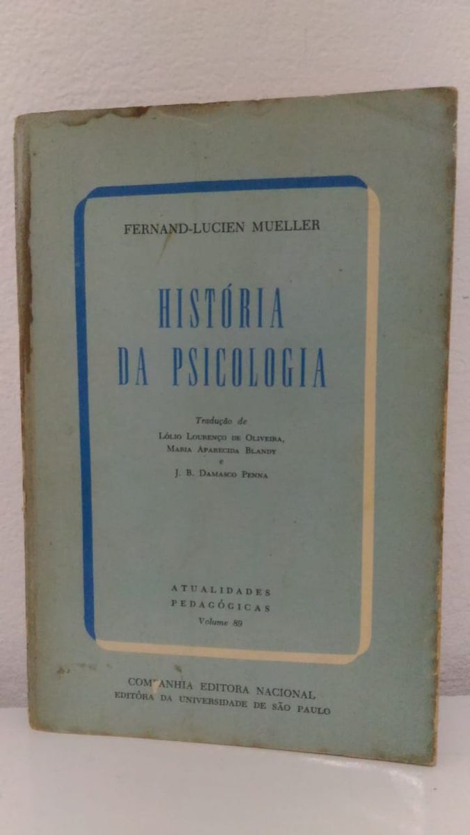 Livro : História da Psicologia | Livro Editora Da Universidade De São