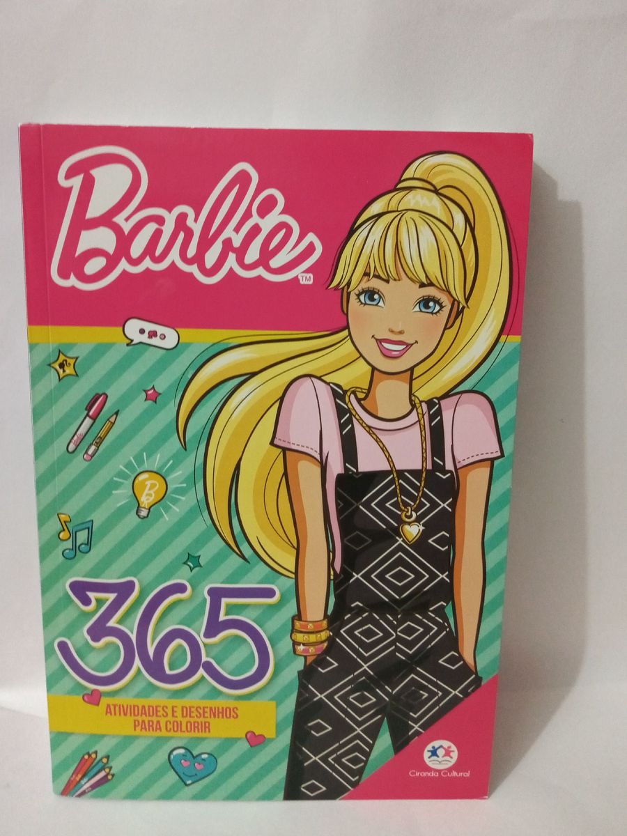 Livro infantil 365 desenhos para colorir - barbie em Promoção na