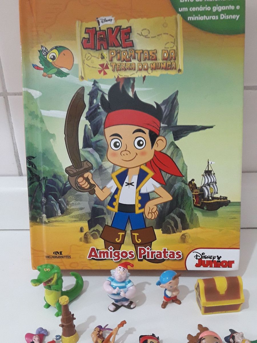Livro Infantil Jake com Cenário e Miniaturas Disney | Item Infantil ...