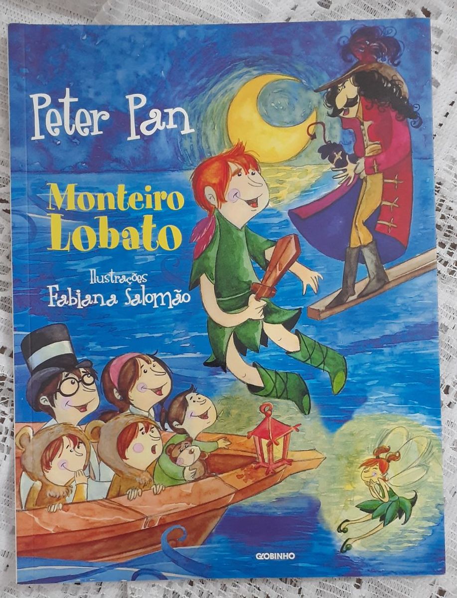 Livro Infanto Juvenil Peter Pan Monteiro Lobato | Item Infantil ...