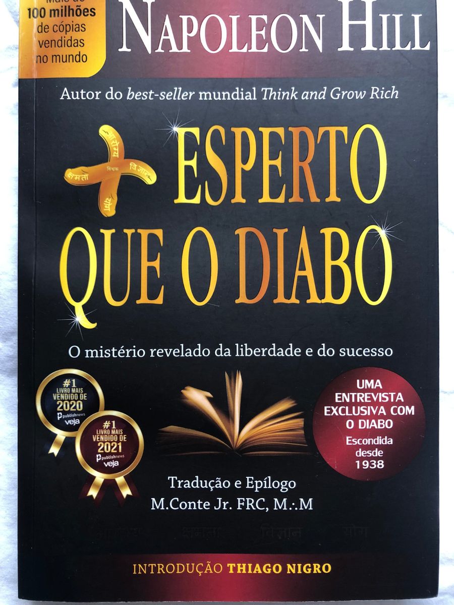 Livro Mais Esperto Que O Diabo O Mistério Revelado da Liberdade e do Sucesso Napoleon Hill