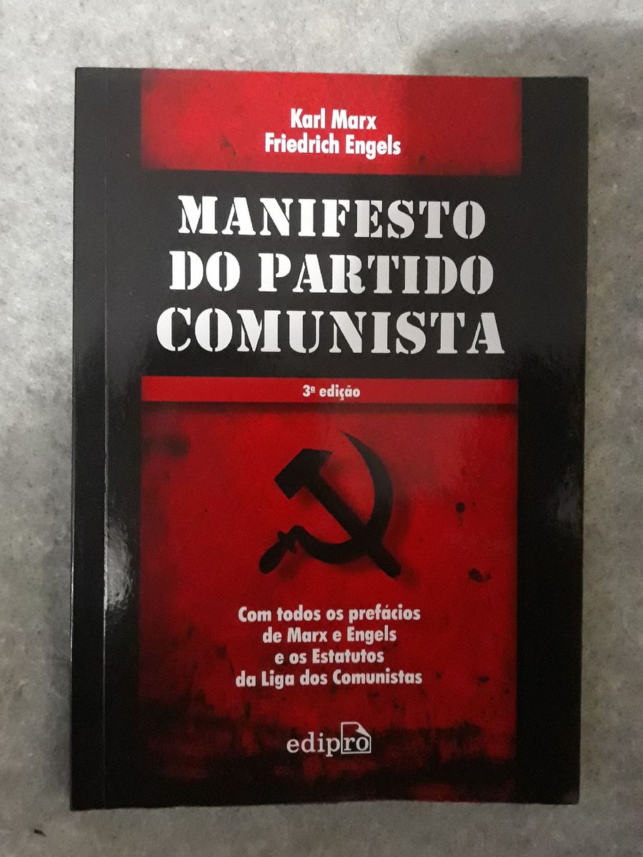 Livro Manifesto Do Partido Comunista De Karl Marx E Friedrich Engels Livro Edipro Usado 8167
