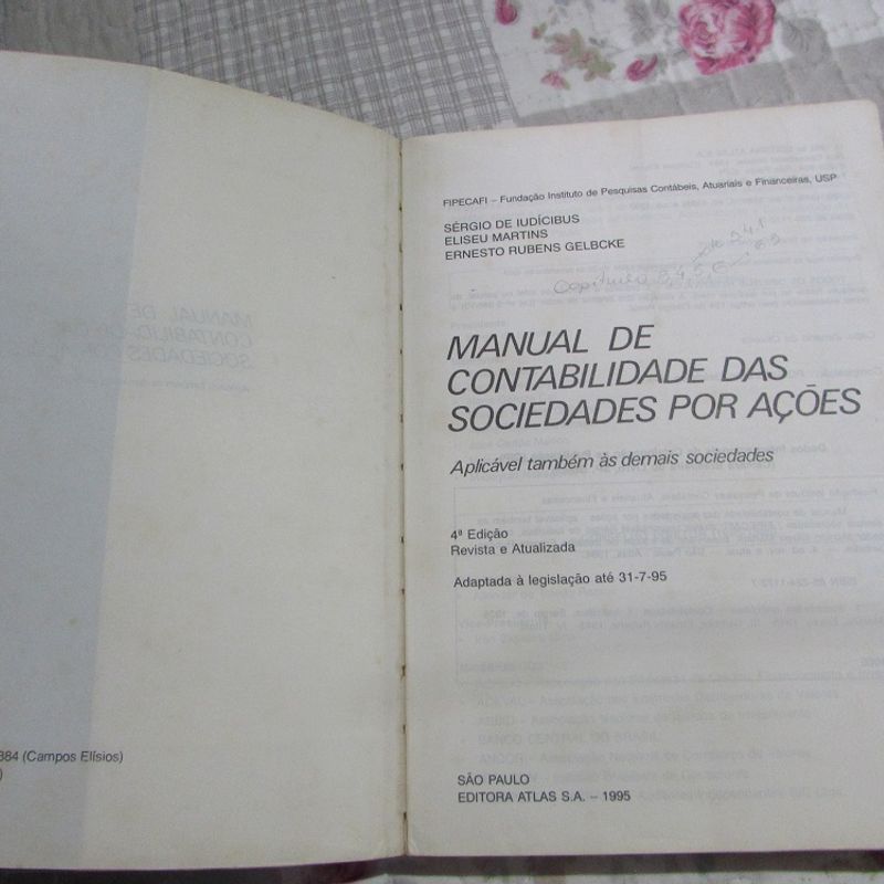 Manual de Contabilidade das Sociedades por Ações - FIPECAFI