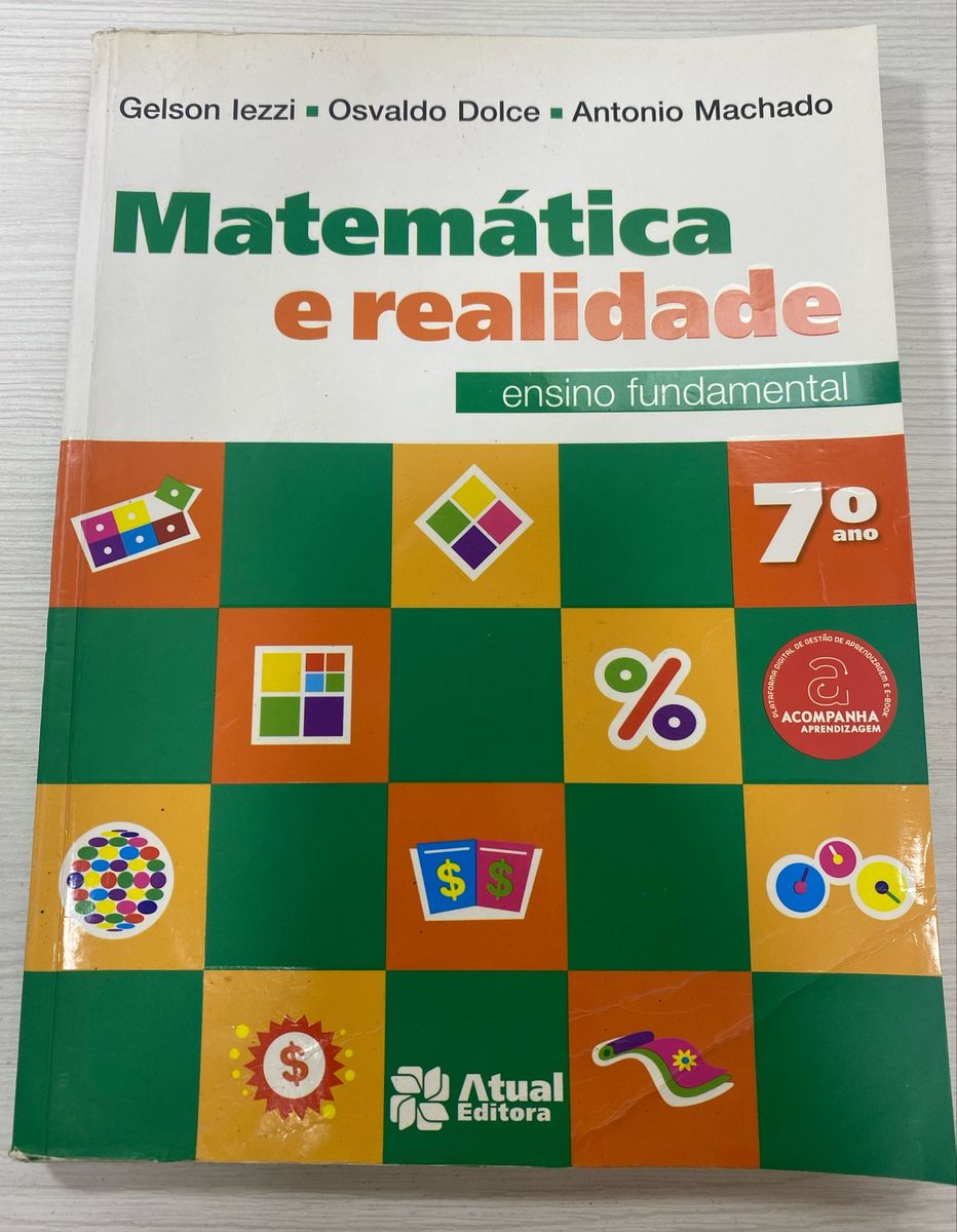 Livro Matemática e Realidade (7° Ano) | Livro Atual Editora Usado ...