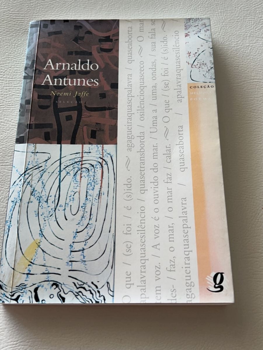 Livro Melhores Poemas Arnaldo Antunes | Eletrodoméstico Editora Global ...