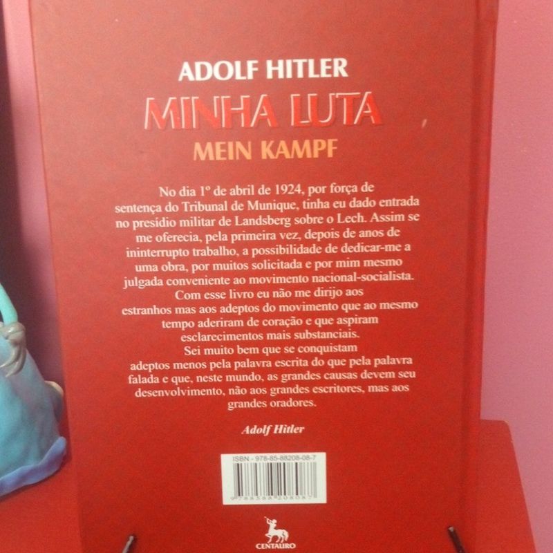 Livro Minha Luta (Mein Kampf) Adolf Hitler | Livro Centauro Nunca.