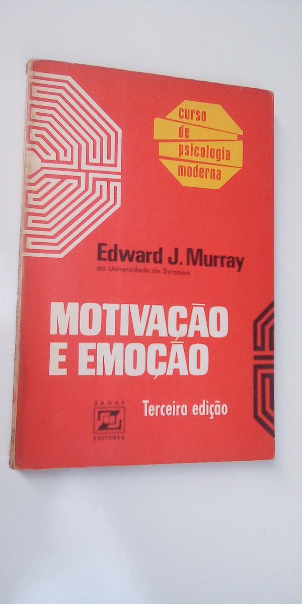 Livro Motivação e Emoção Edward J Murray Sublinhados Livro