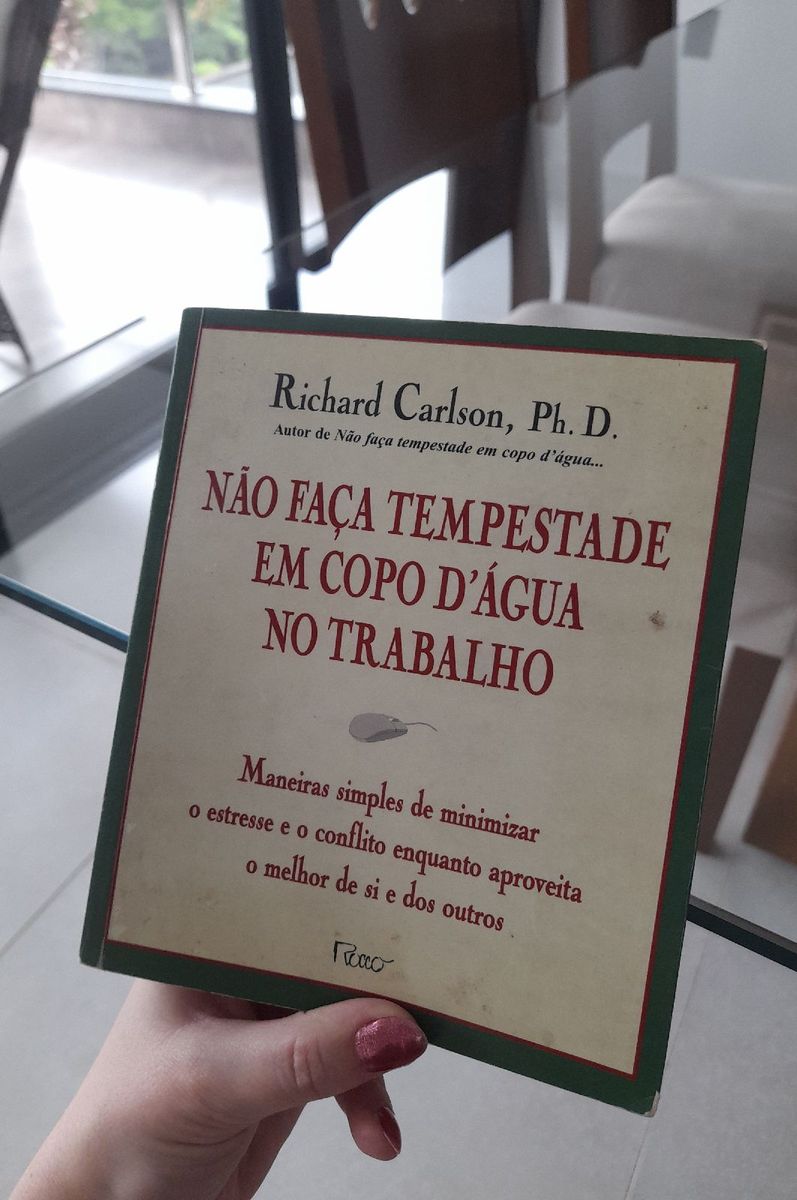 Não faça tempestade em copo d'água