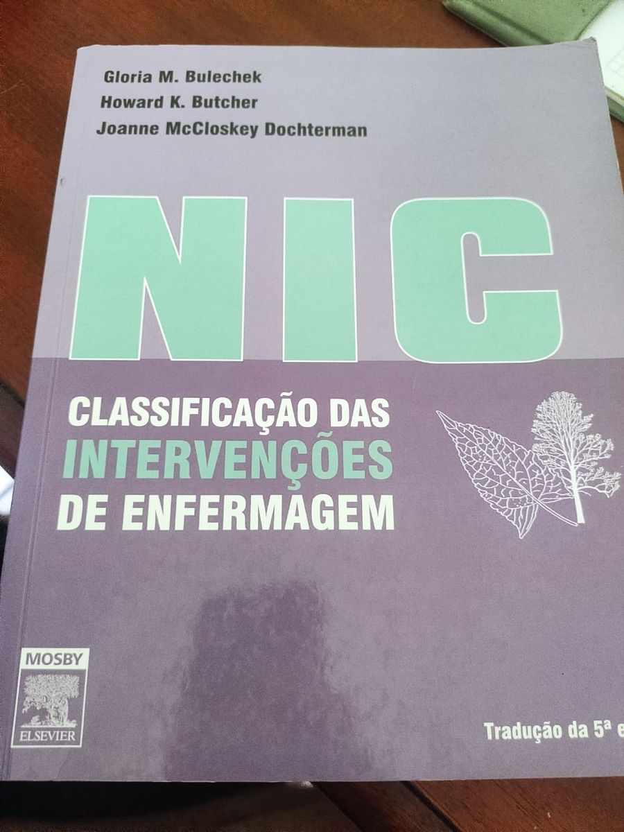 Livro Nic Classificação Das Intervenções De Enfermagem 5ª Ed | Livro ...