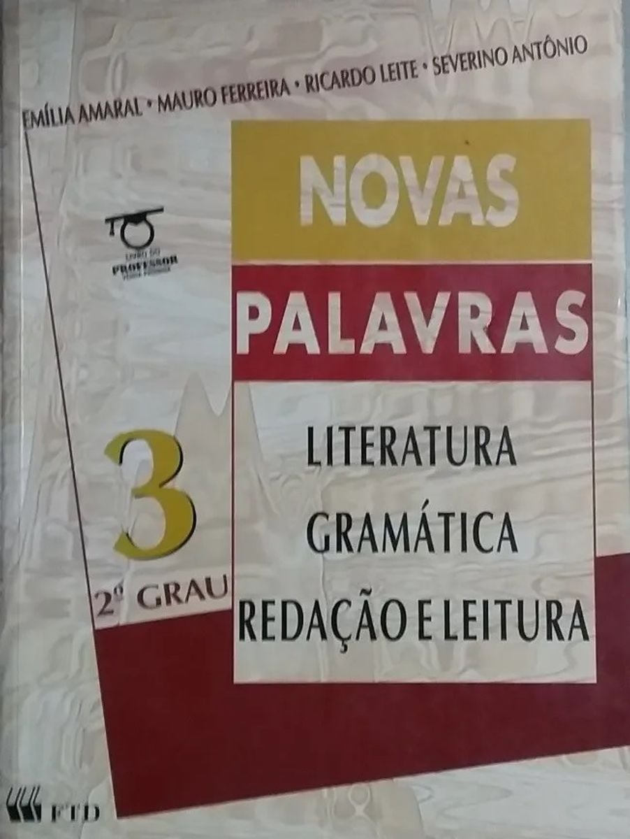 Livro Novas Palavras Volume 2 Manual Do Professor Completo Pdf