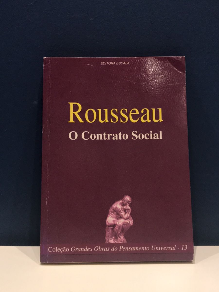 Livro O Contrato Social de Rousseau Livro Usado 52336790 enjoei