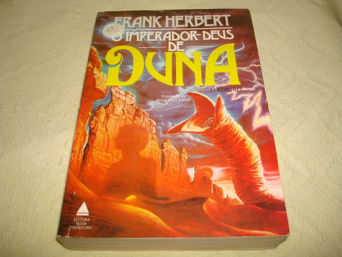 Livro O Imperador Deus De Duna De Frank Herbert Editora Nova Fronteira Livro Nova