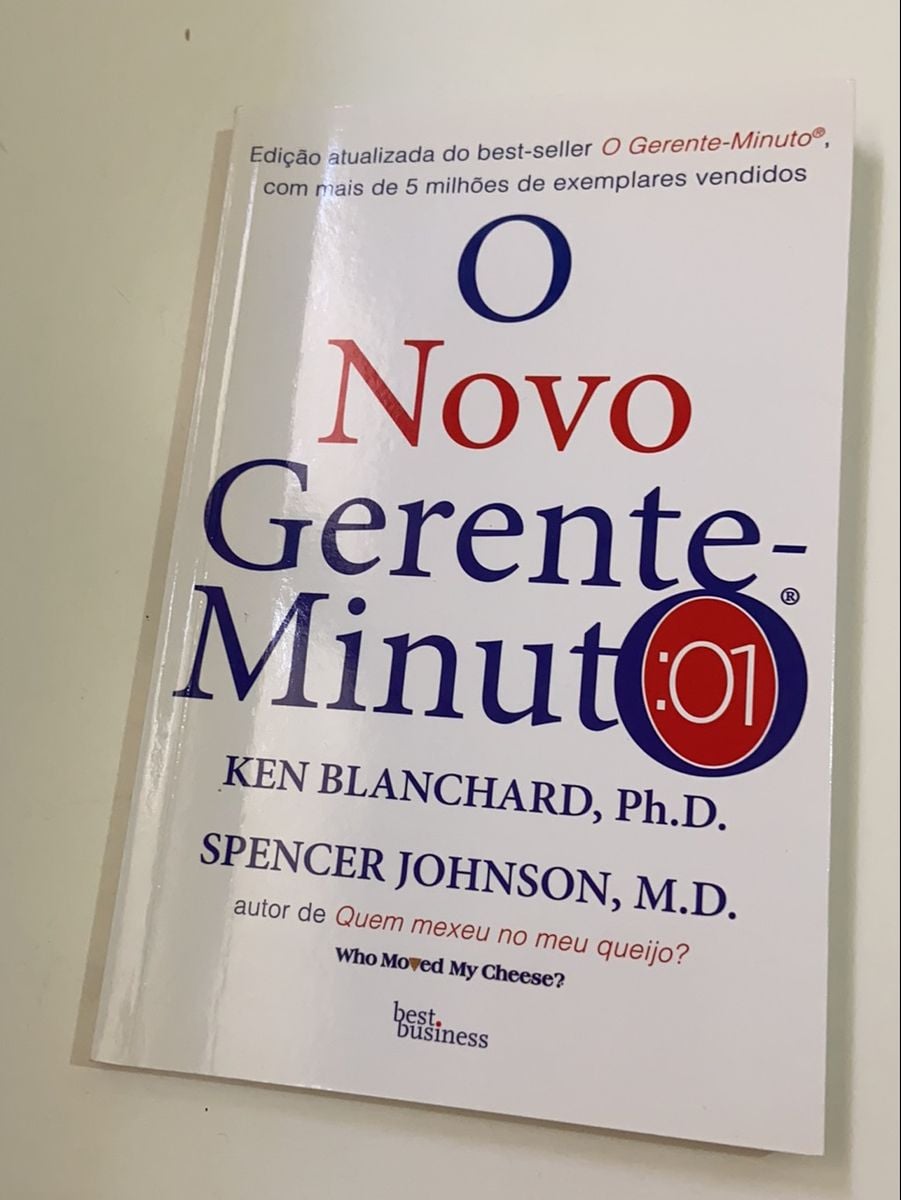 Livro O Novo Gerente Minuto, Ken Blanchard e Spencer Johnson | Item de ...