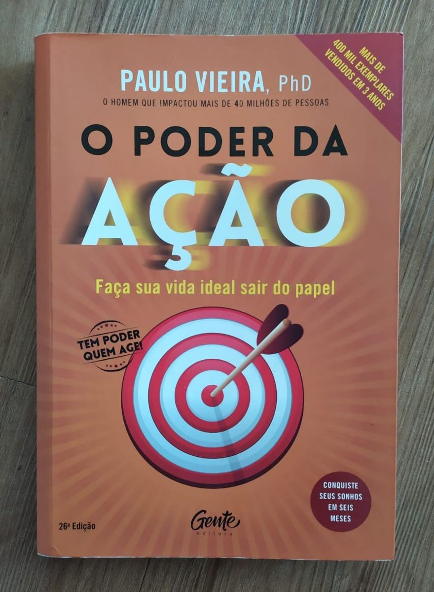 Livro O Poder da Ação - Paulo Vieira | Livro Editora Gente Usado 42763312 | enjoei