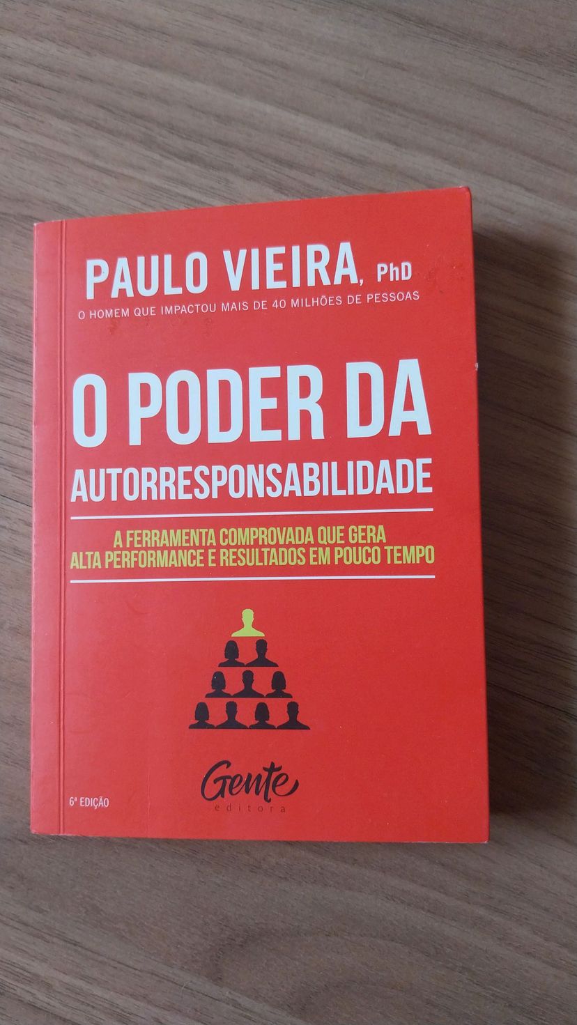 Livro O Poder da Autorresponsabilidade Paulo Vieira | Livro Gente Usado ...