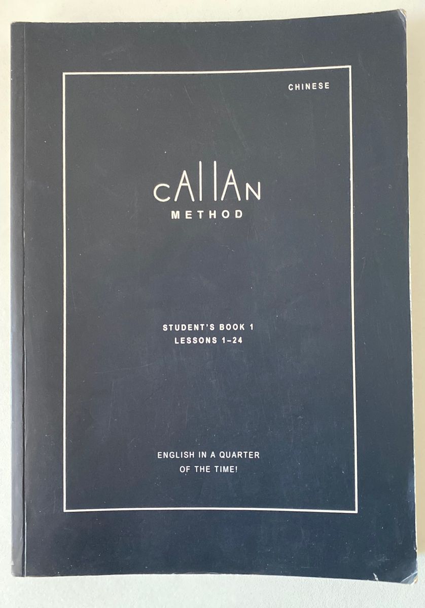 Livro para Aprender Chinês. Callan Method Student'S Book 1