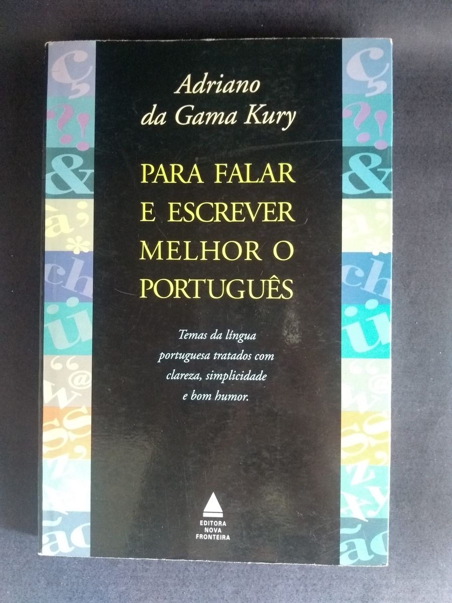 Livro para Falar e Escrever Melhor O Português | Livro Usado 69990537 ...